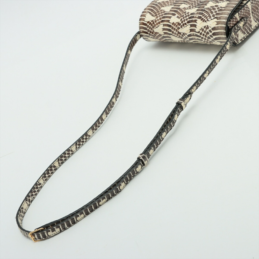 Celine Trotter Python Shoulder Bag Beige Tan Brown - Picture 5 of 8